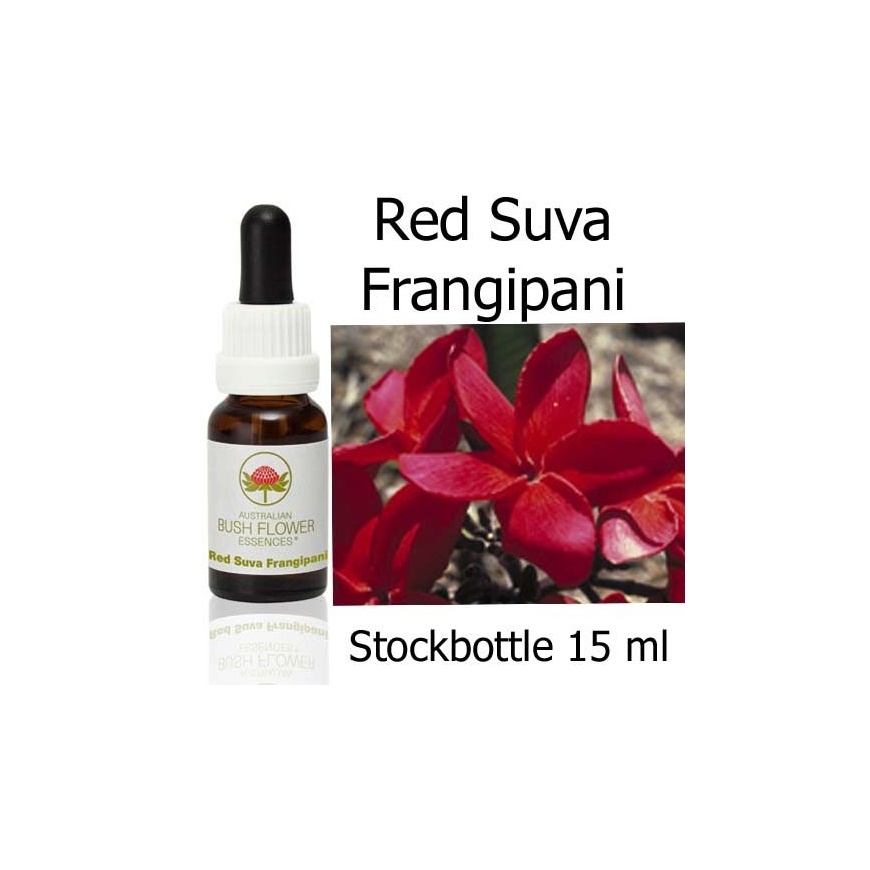 Australische Buschblüten Red Suva Frangipani Australian Bush Flower Essences Stockbottles