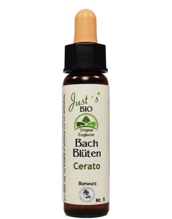 Cerato Nr. 5 Fiori di Bach BIO Piombaggine gocce di Bach originali inglesi