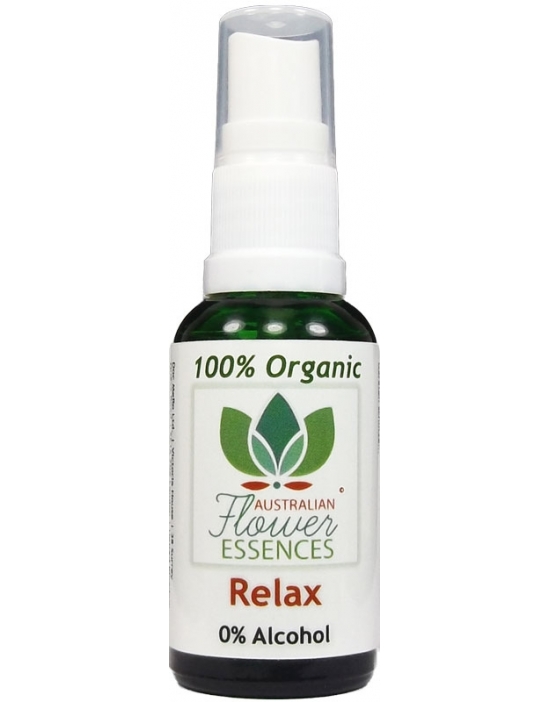 Relax Australian Flower Essences no alcohol