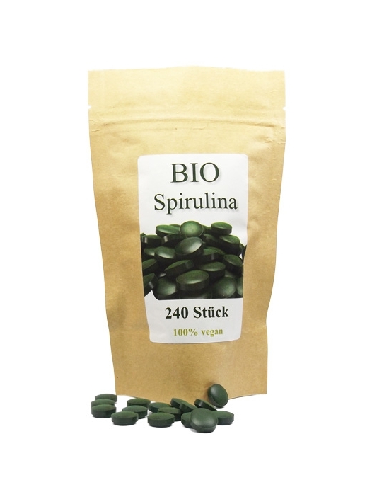 BIO Spirulina platensis compresse borsa 240