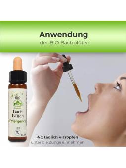 Bio Bachblüten Anwendung Notfalltropfen