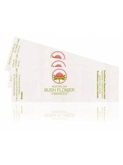 Blanko-Etiketten der australischen Buschblüten