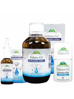 Kolloidales Silber Set incl. Nasenspray und Hydrogel  Dr. Juice Pharma