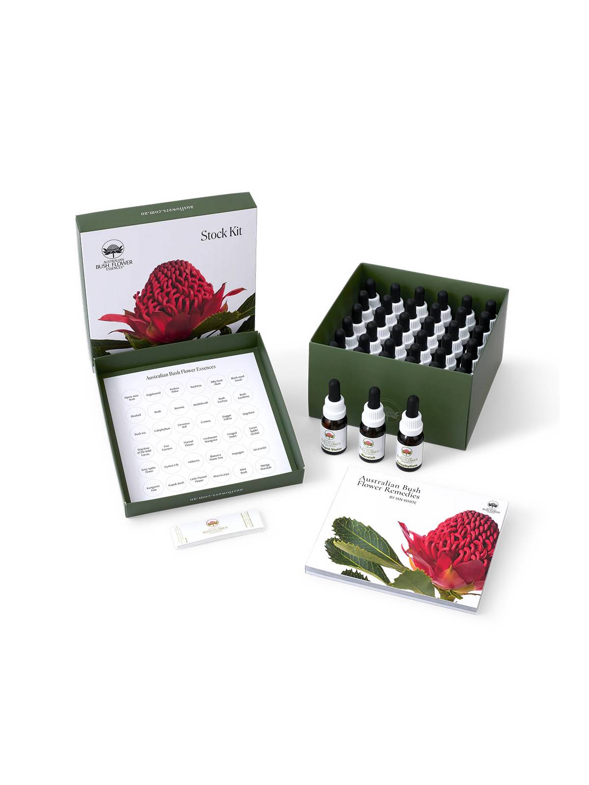 Australian Bush Flower Essences Stockbottle set