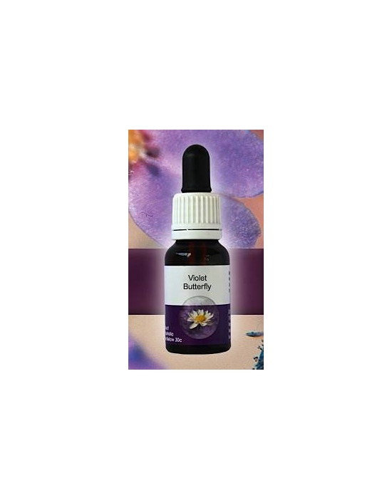 Violet Butterfly Living Essences Stockbottle 15 ml Australische Buschblüten
