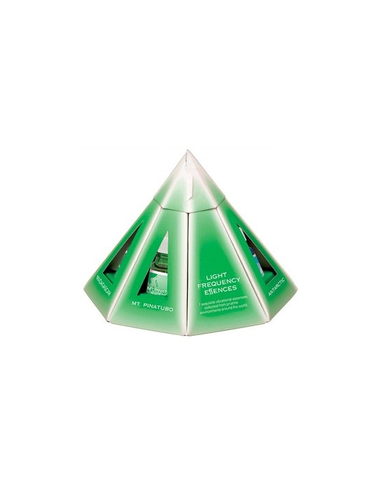 Pyramiden Pack der 7 White Light Frequency Essenzen Stockbottles a 10 ml