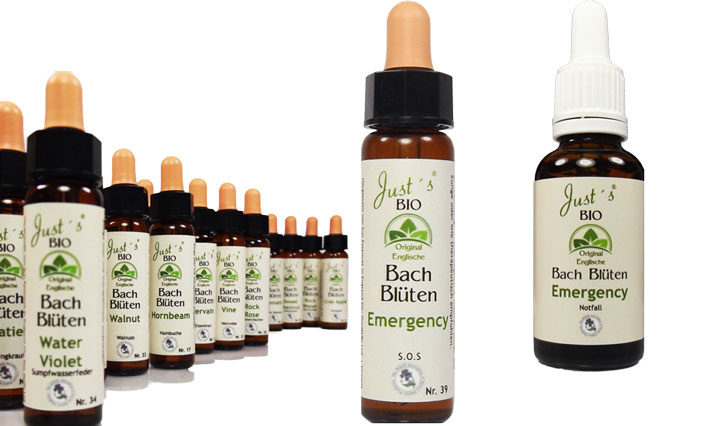 Organic Bach Flower Essences incl. emergency drops