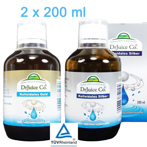 colloidal Gold and colloidal Silver double pack approved quality